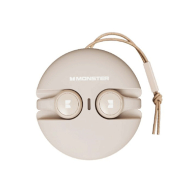 Monster Airmars Ασύρματα Ακουστικά Earbuds Bluetooth με Θήκη Φόρτισης μπεζ