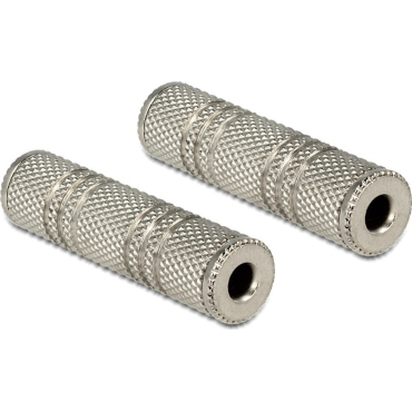 Delock Αντάπτορας από 3.5mm σε 3.5mm Μεταλλικός Ασημί / 65547