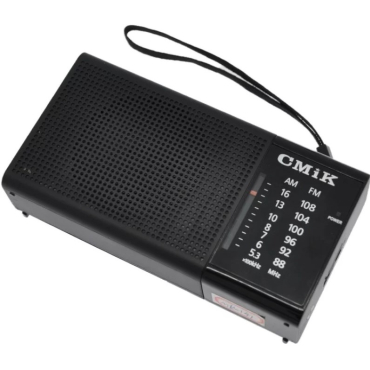 CMiK Φορητό Ραδιόφωνο AM/FM 2 Με Υποδοχή Ακουστικών