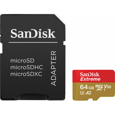 SanDisk 4K Extreme microSDHC 64GB UHS-I U-3 BLISTER