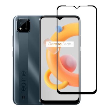 Προστατευτικά Οθόνης tempered glass 5D TGC-0578, Realme C11, full glue, μαύρο