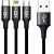 KLGO Καλώδιο Σχοινί 3σε1 High Speed Usb To Lightning Type-C Micro 1m