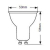 Λάμπα Led Spot 6W Gu10 4000K 38° 470Lm Geyer