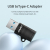 AWEI αντάπτορας USB 3.0 αρσενικό σε USB Type-C θηλυκό μαύρος