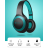 Celebrat headphones με μικρόφωνο bluetooth 40mm μαύρο-μπλε
