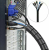 Powertech Δεματικό Καλωδίων Πλαστικό Φ20mm 2m Μαύρο