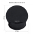 Delock Mousepad με στήριγμα καρπού 252 x 227mm μαύρο