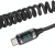 USAMS φορτιστής αυτοκινήτου C37 με καλώδιο USB/USB-C 60W 1.2m μαύρος