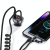 USAMS φορτιστής αυτοκινήτου C37 με καλώδιο USB/USB-C 60W 1.2m μαύρος