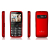 Powertech Κινητό Τηλέφωνο Sentry Eco Dual SIM με μεγάλα πλήκτρα, κόκκινο