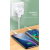USAMS φορτιστής τοίχου T20 & καλώδιο Lightning 2x USB 2.1A λευκός