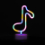 Διακοσμητική λάμπα led - Music Note