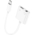 LeeWello Μετατροπέας Type-C Αρσενικό σε 3.5mm Jack & Type-C Θηλυκό λευκό