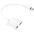 LeeWello Μετατροπέας Type-C Αρσενικό σε 3.5mm Jack & Type-C Θηλυκό λευκό